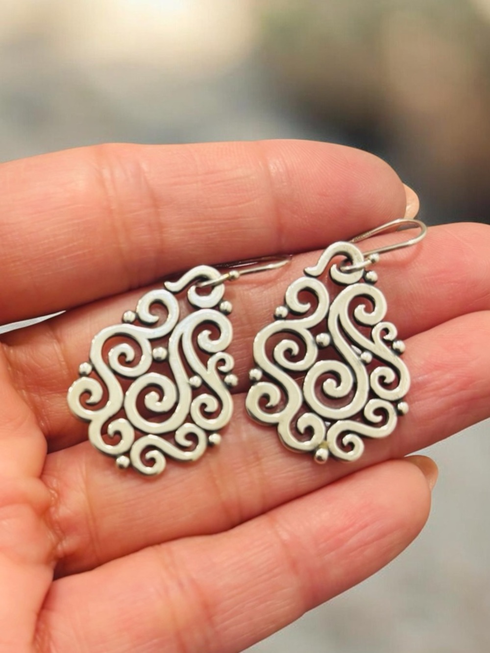 James Avery Open Sorrento Dangle Earrings